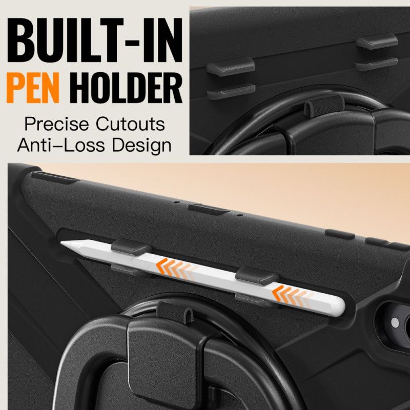 Cover Hoesje Samsung Galaxy Tab S11 Ultra Telefoonhoesje Drievoudige Bescherming Met Draaibare Handgreep