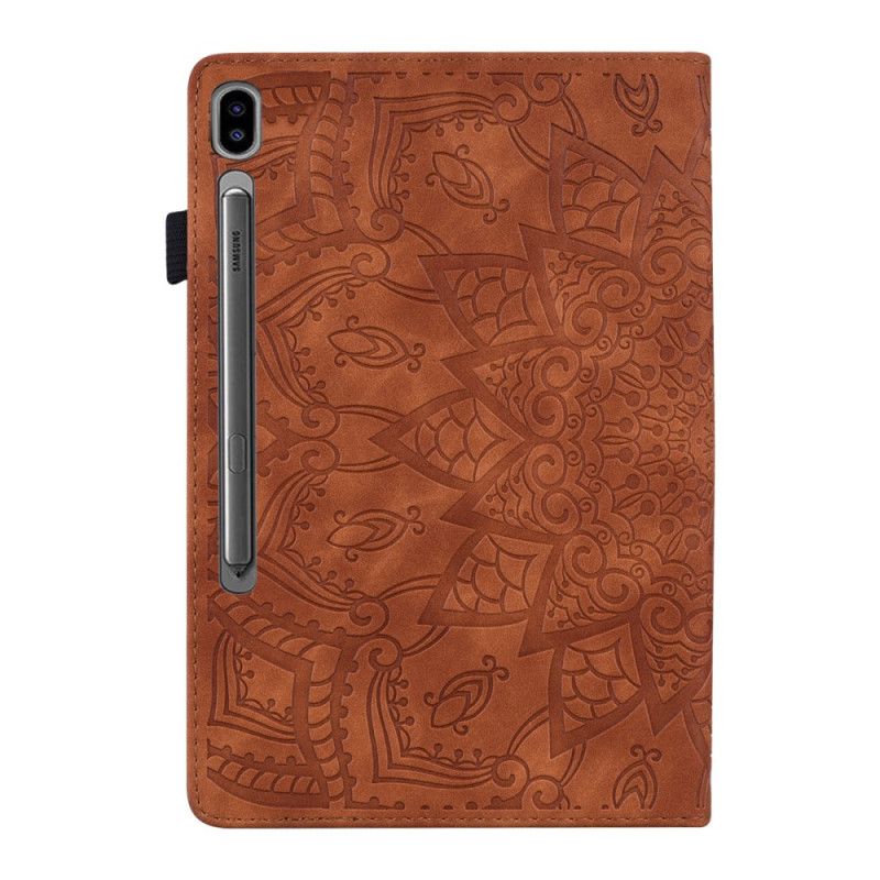 Cover Samsung Galaxy Tab S11 Ultra Mandala Met Suède-effect Bescherming Hoesje