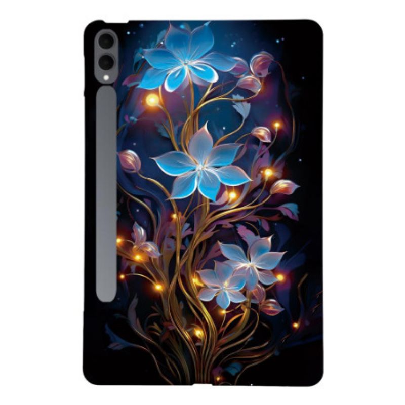 Hoesje Samsung Galaxy Tab S11 Ultra Blauwe Bloemen Bescherming Hoesje