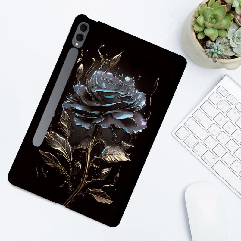 Hoesje Samsung Galaxy Tab S11 Ultra Zwarte Roos