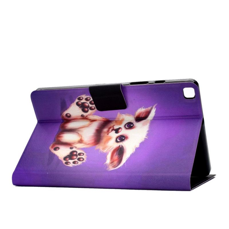 Cover Folio-hoesje Samsung Galaxy Tab A7 Paars Donkerblauw Telefoonhoesje Grappige Kat