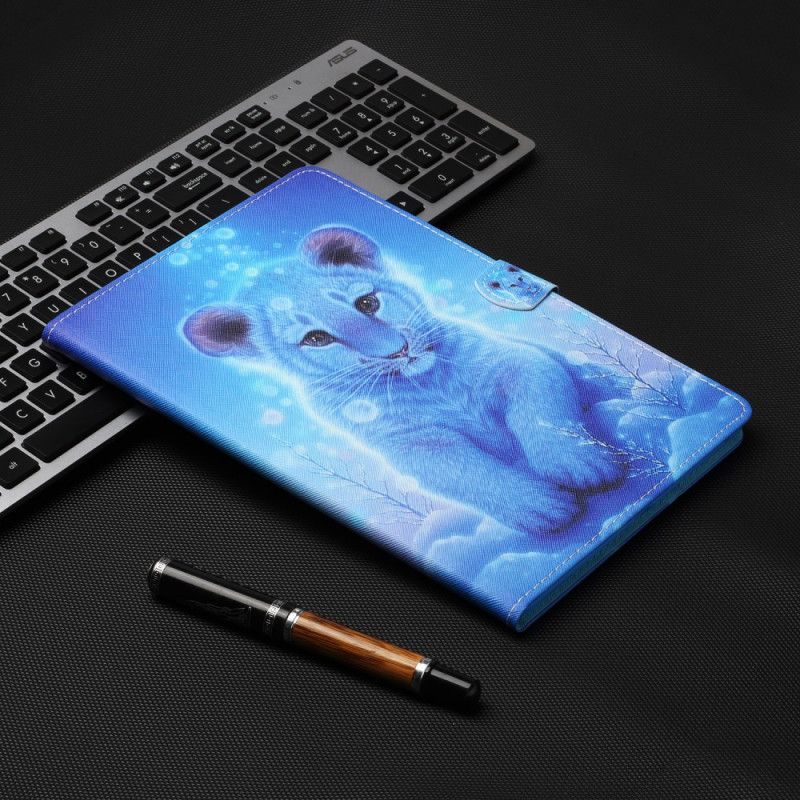 Flip Case Leren Samsung Galaxy Tab A7 Babytijger