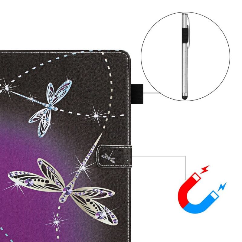 Flip Case Leren Samsung Galaxy Tab A7 Libellen