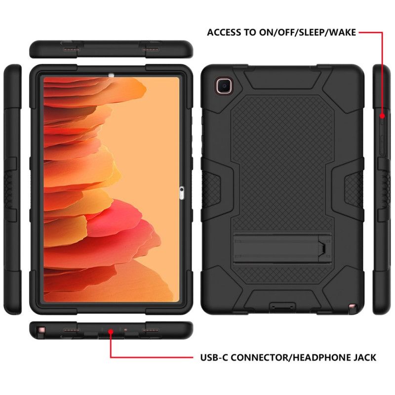 Hoesje Samsung Galaxy Tab A7 Grijs Zwart Ultrabestendig Contrast