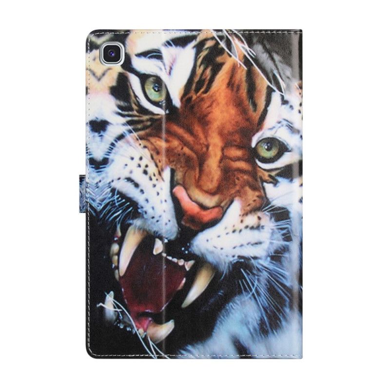 Leren Hoesje Samsung Galaxy Tab A7 Prachtige Tijger
