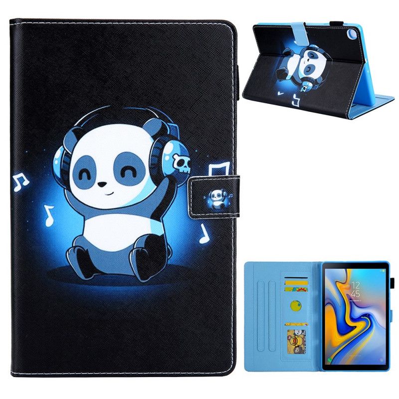 Leren Hoesje voor Samsung Galaxy Tab A7 Funky Panda