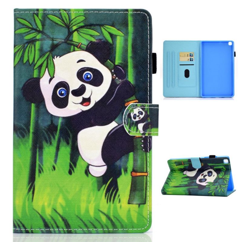 Leren Hoesje voor Samsung Galaxy Tab A7 Panda