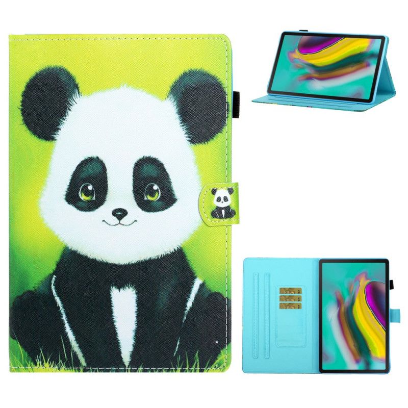 Leren Hoesje voor Samsung Galaxy Tab A7 Schattige Panda