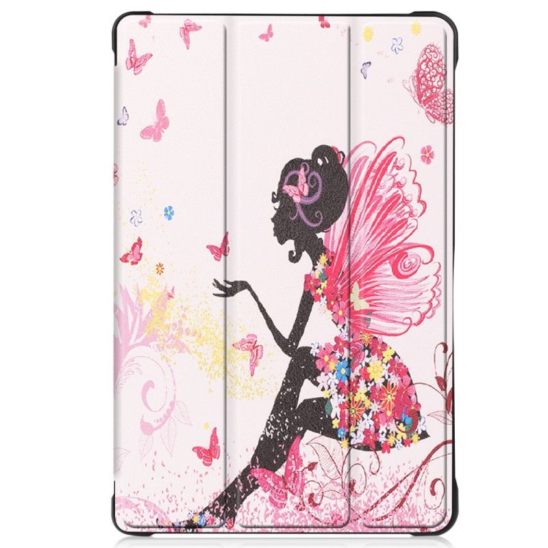 Smart Case Samsung Galaxy Tab A7 Versterkte Bloemenfee