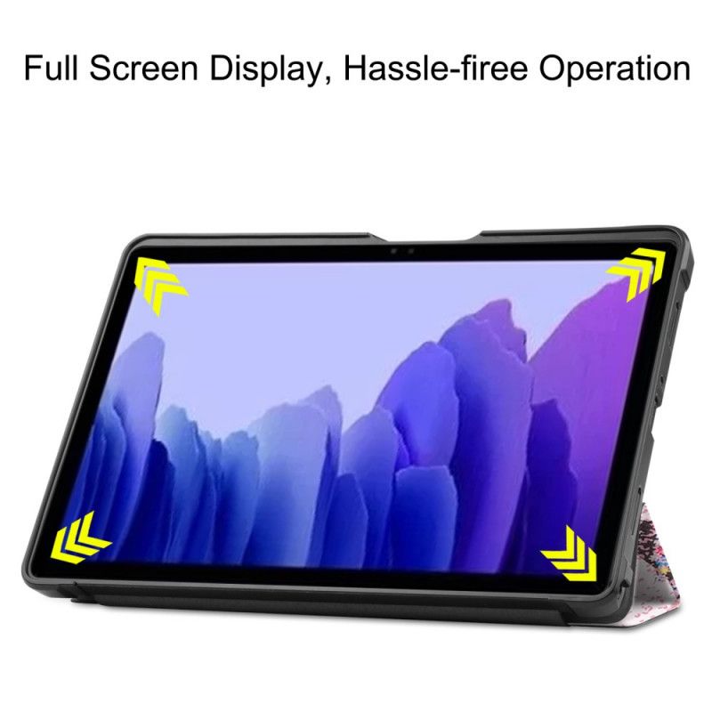 Smart Case Samsung Galaxy Tab A7 Versterkte Bloemenfee