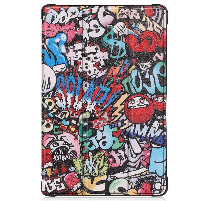 Smart Case Samsung Galaxy Tab A7 Verstevigde Graffiti