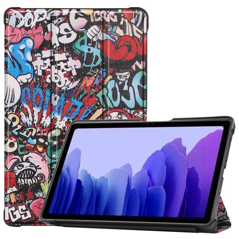 Smart Case Samsung Galaxy Tab A7 Verstevigde Graffiti
