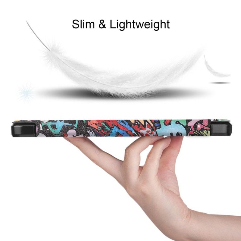 Smart Case Samsung Galaxy Tab A7 Verstevigde Graffiti