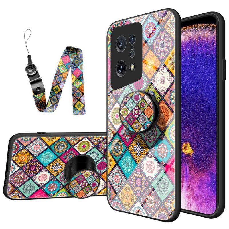 Hoesje voor Oppo Find X5 Lapwerk Magnetische Houder