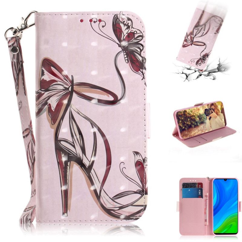 Bescherming Hoesje Huawei P Smart 2020 Telefoonhoesje Pumps Met Riempjes