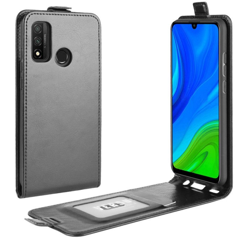 Bescherming Hoesje Huawei P Smart 2020 Wit Zwart Opvouwbaar