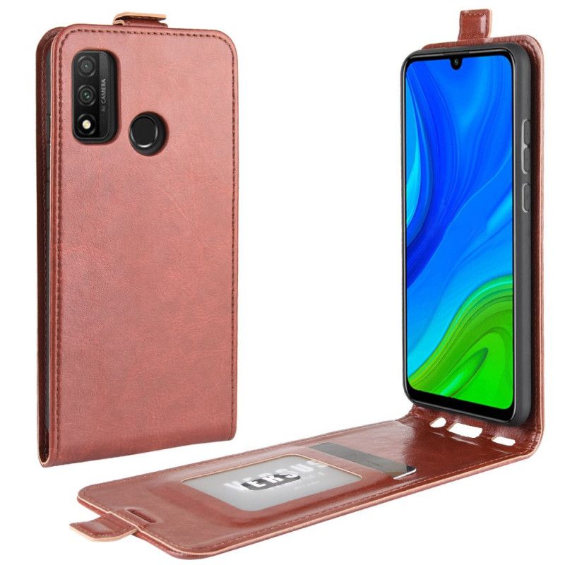 Bescherming Hoesje Huawei P Smart 2020 Wit Zwart Opvouwbaar