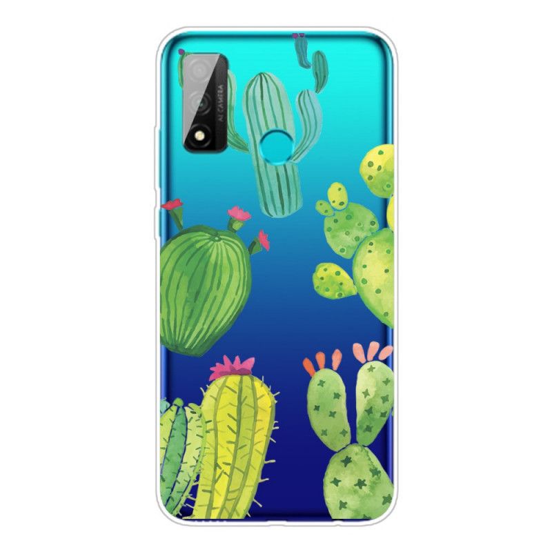 Case Hoesje Huawei P Smart 2020 Telefoonhoesje Aquarel Cactus