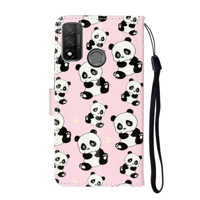 Cover Folio-hoesje Huawei P Smart 2020 Telefoonhoesje Meerdere Panda