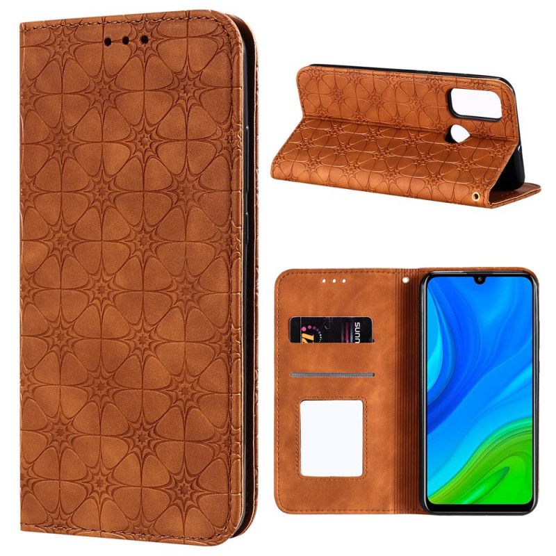 Folio-hoesje Huawei P Smart 2020 Donkerblauw Groen Sterrenprint