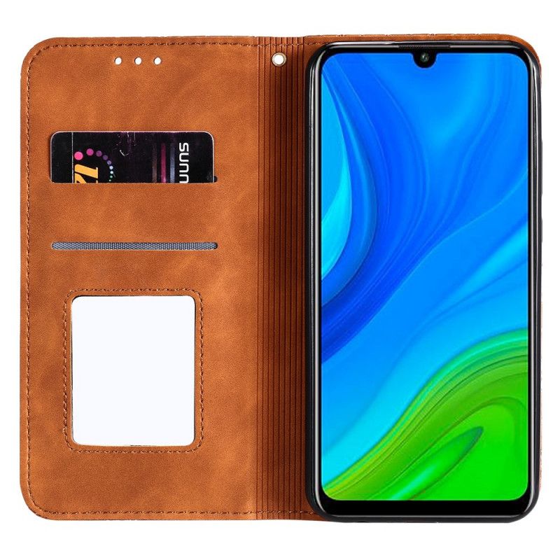 Folio-hoesje Huawei P Smart 2020 Donkerblauw Groen Sterrenprint
