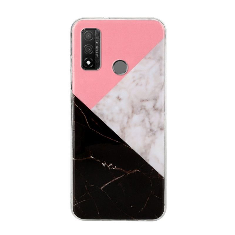 Hoesje Huawei P Smart 2020 Geometrisch Marmereffect