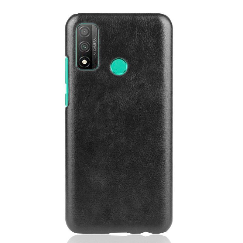 Hoesje Huawei P Smart 2020 Grijs Zwart Prestatie Lychee Leereffect