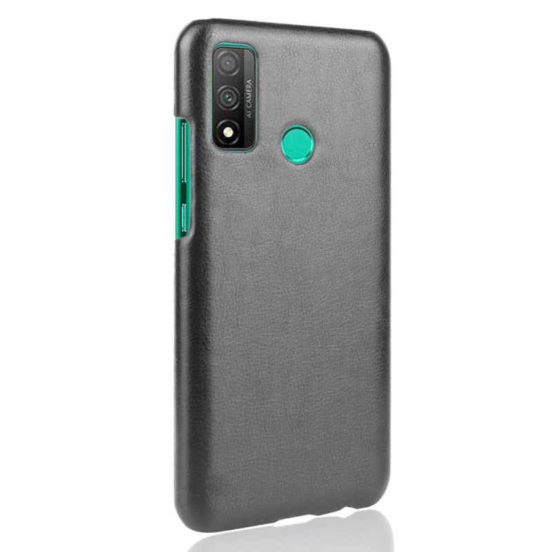Hoesje Huawei P Smart 2020 Grijs Zwart Prestatie Lychee Leereffect