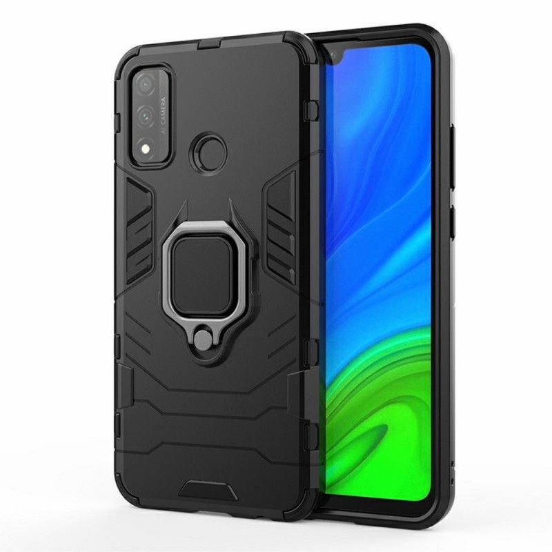 Hoesje Huawei P Smart 2020 Rood Zwart Resistente Ring
