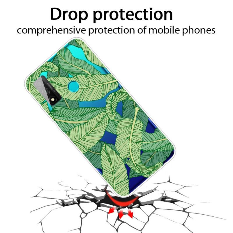 Hoesje Huawei P Smart 2020 Transparante Grafische Bladen