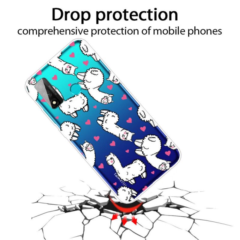 Hoesje voor Huawei P Smart 2020 Transparante Lama'S