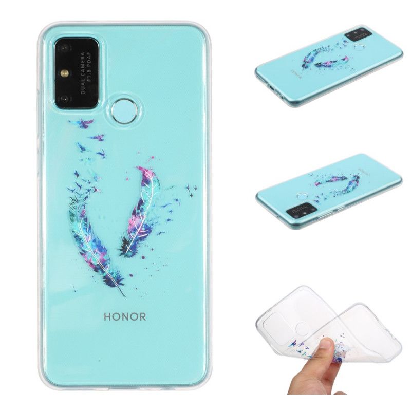 Hoesje voor Huawei P Smart 2020 Transparante Veren