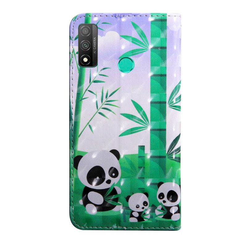 Leren Hoesje Huawei P Smart 2020 Pandafamilie