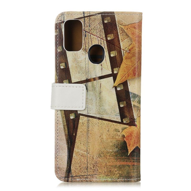 Leren Hoesje voor Huawei P Smart 2020 Eiffeltoren In De Herfst