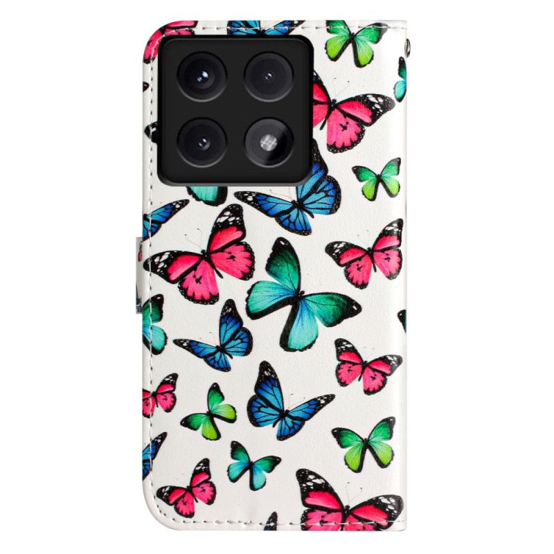 Folio-hoesje Xiaomi 14t Kleurrijke Vlinders