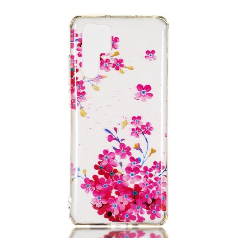 Case Hoesje Huawei P30 Pro Telefoonhoesje Gele En Magenta Bloemen