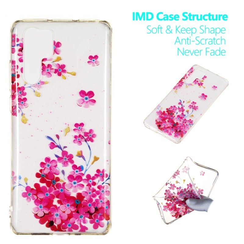 Case Hoesje Huawei P30 Pro Telefoonhoesje Gele En Magenta Bloemen