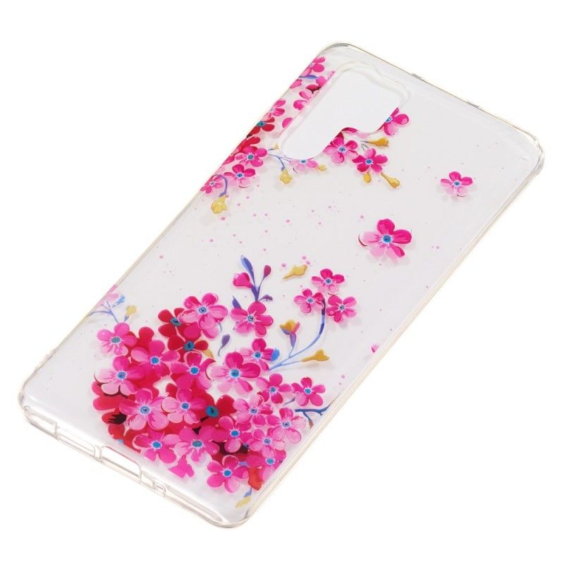 Case Hoesje Huawei P30 Pro Telefoonhoesje Gele En Magenta Bloemen