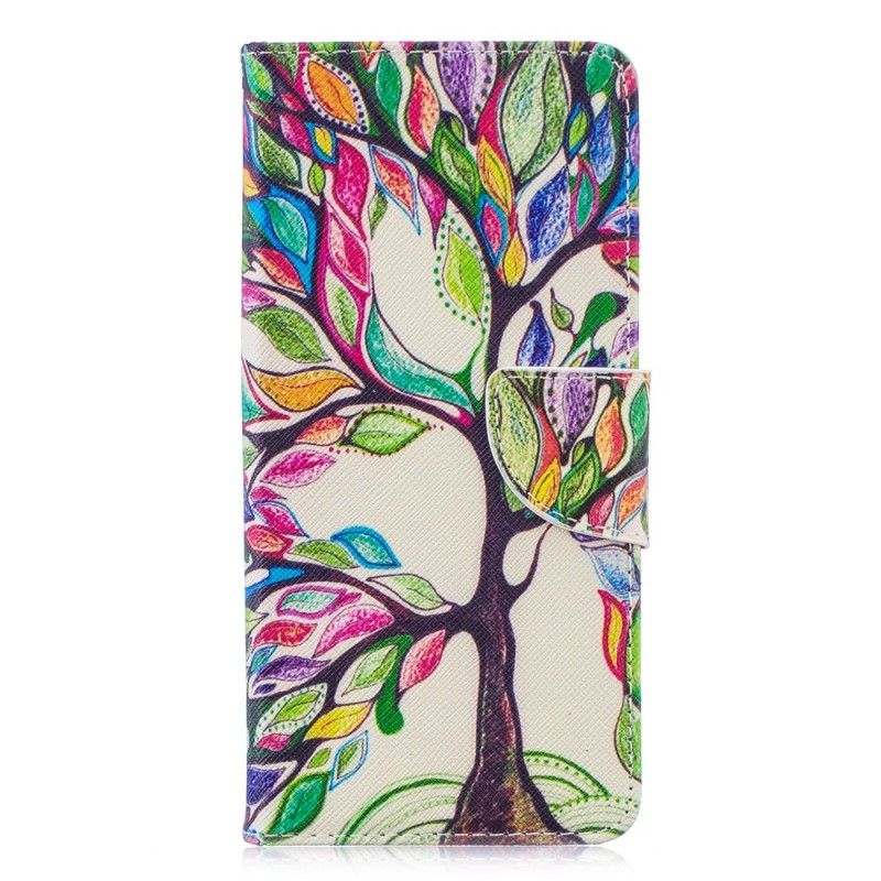 Cover Folio-hoesje Huawei P30 Pro Telefoonhoesje Gekleurde Boom