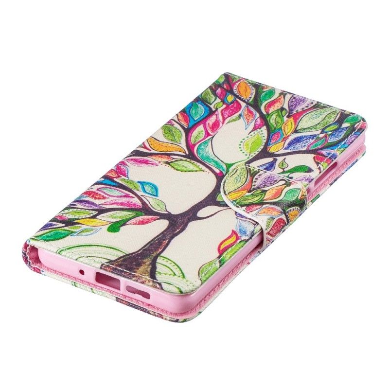Cover Folio-hoesje Huawei P30 Pro Telefoonhoesje Gekleurde Boom