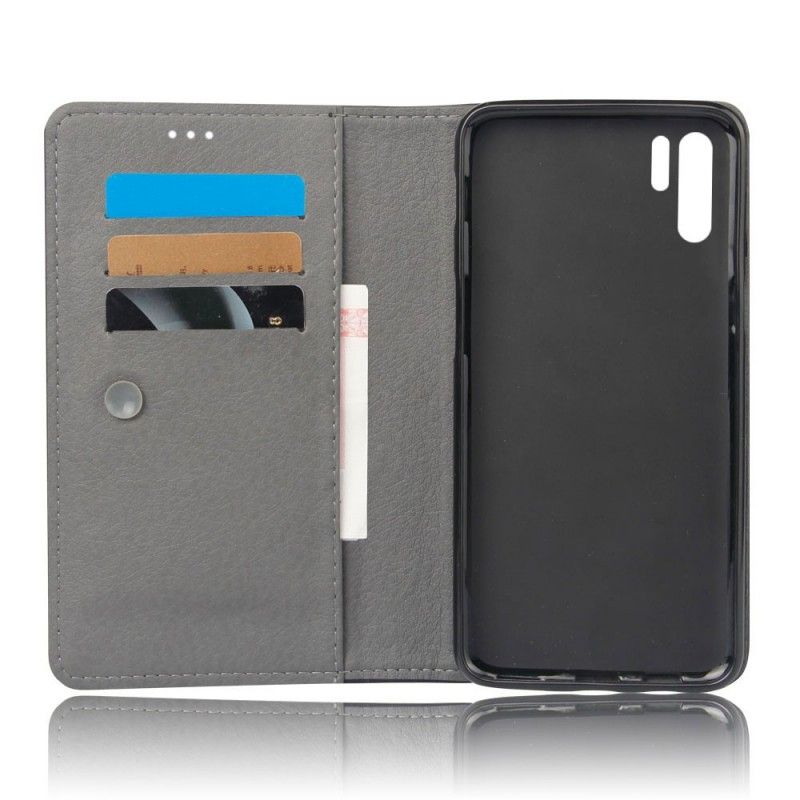Folio-hoesje voor Huawei P30 Pro Leereffect