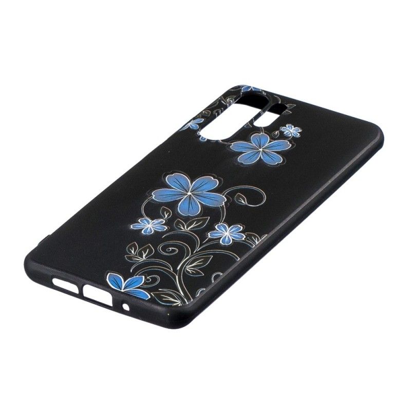 Hoesje Huawei P30 Pro Blauwe Bloemen