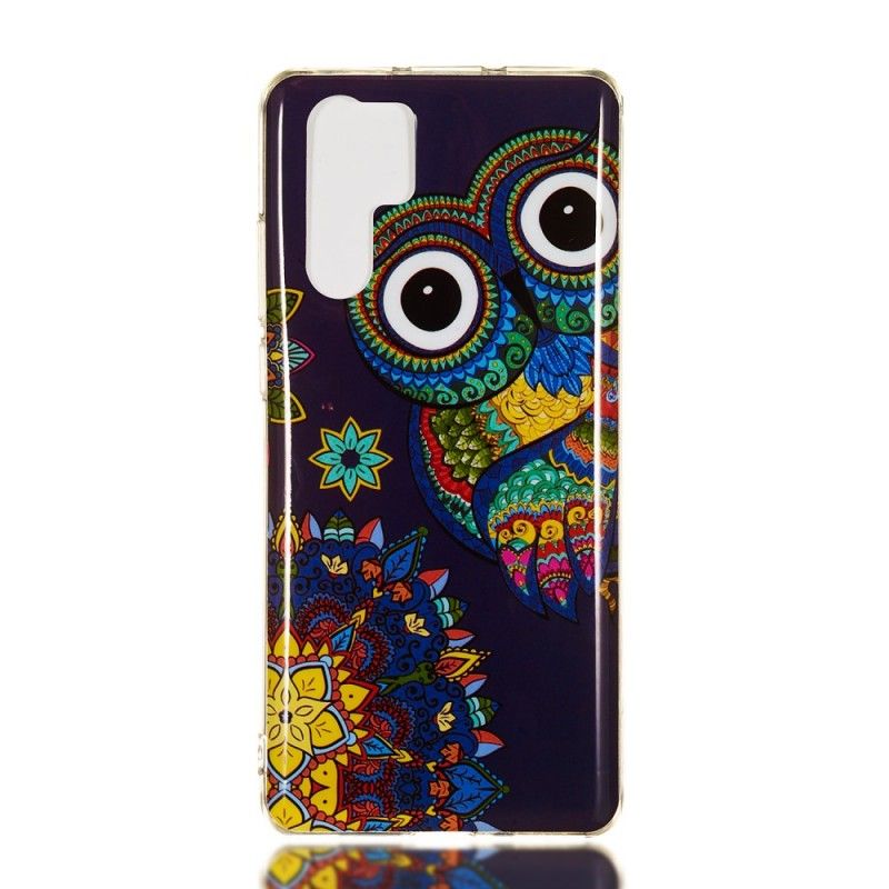 Hoesje Huawei P30 Pro Fluorescerende Mandala-Uil