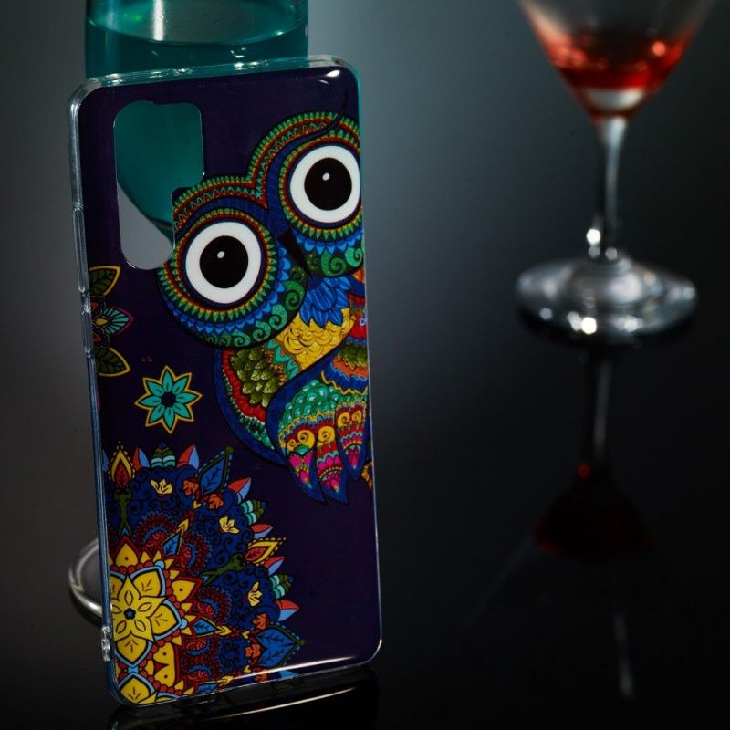 Hoesje Huawei P30 Pro Fluorescerende Mandala-Uil