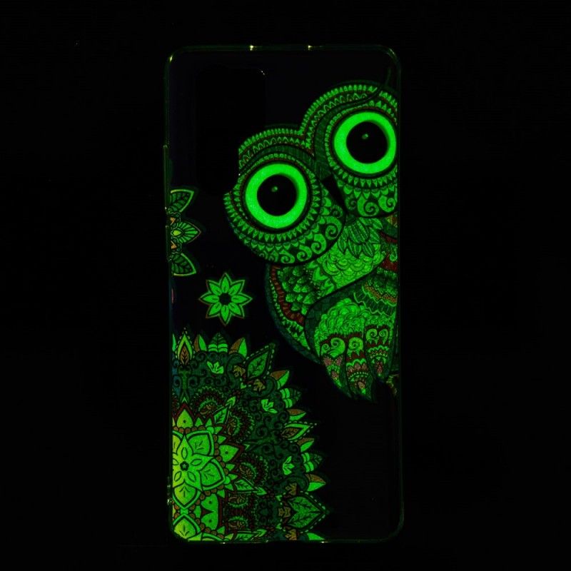 Hoesje Huawei P30 Pro Fluorescerende Mandala-Uil