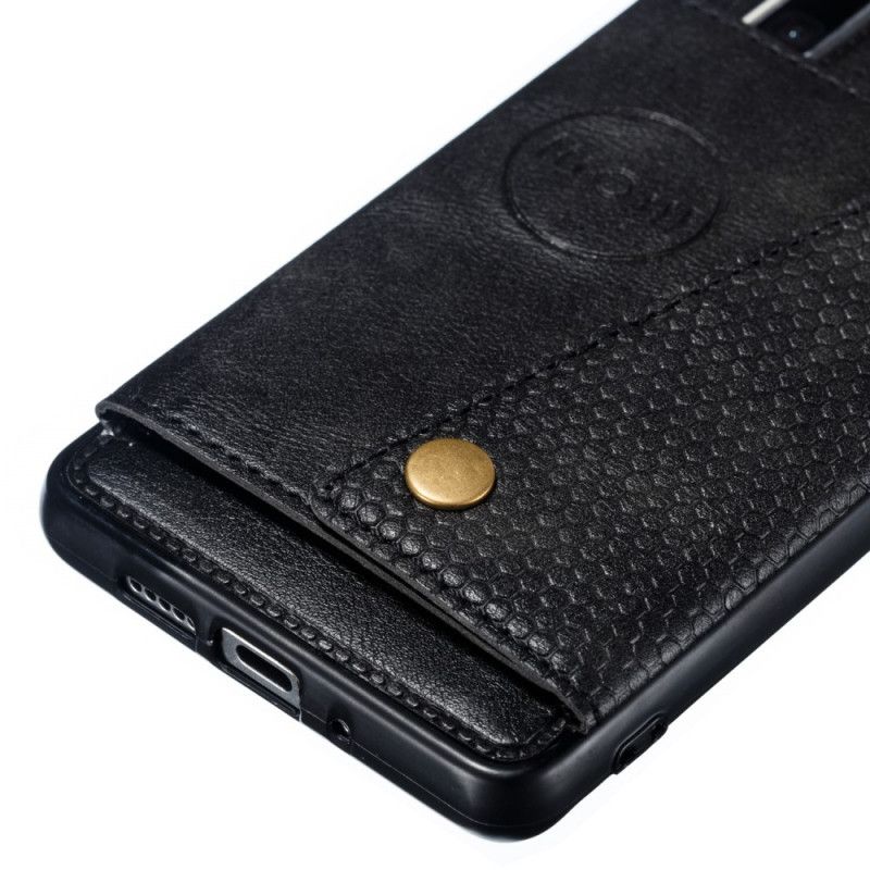 Hoesje Huawei P30 Pro Grijs Zwart Snap Portemonnee