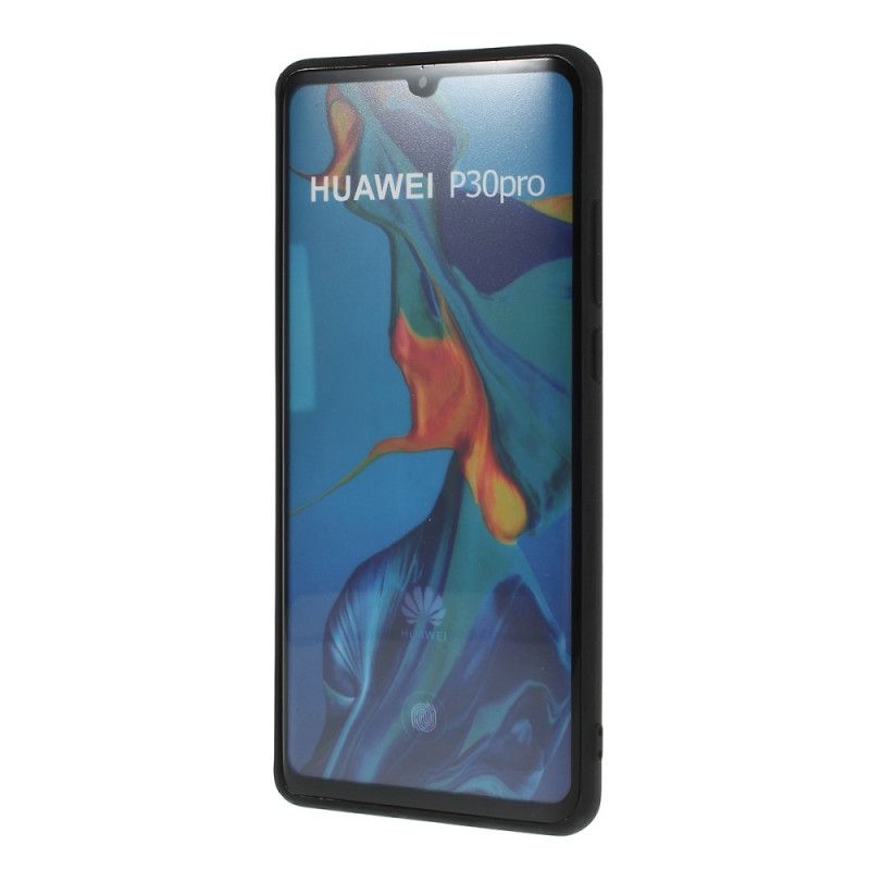 Hoesje Huawei P30 Pro Grijs Zwart Vintage Stijl X-Niveau
