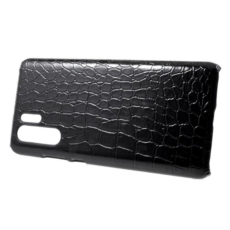 Hoesje Huawei P30 Pro Telefoonhoesje Krokodillenhuideffect