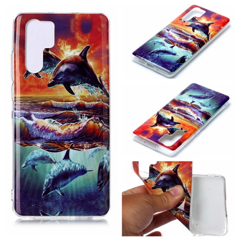 Hoesje voor Huawei P30 Pro Dolfijnen In Het Wild