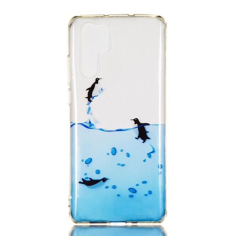 Hoesje voor Huawei P30 Pro Transparant Pinguïnspel